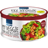 Mindestens haltbar bis: 09.02.2026 EDEKA My Veggie Veganer Thunfisch mit getrocknetetn Tomaten