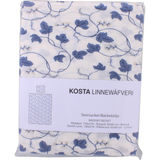 Kosta Linnewäfveri Seersucker Sengesæt Blå/Hvid Ranker 210x150 cm