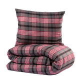 Lord Nelson Flannel Sengesæt Rødt & Sort 150x210 cm
