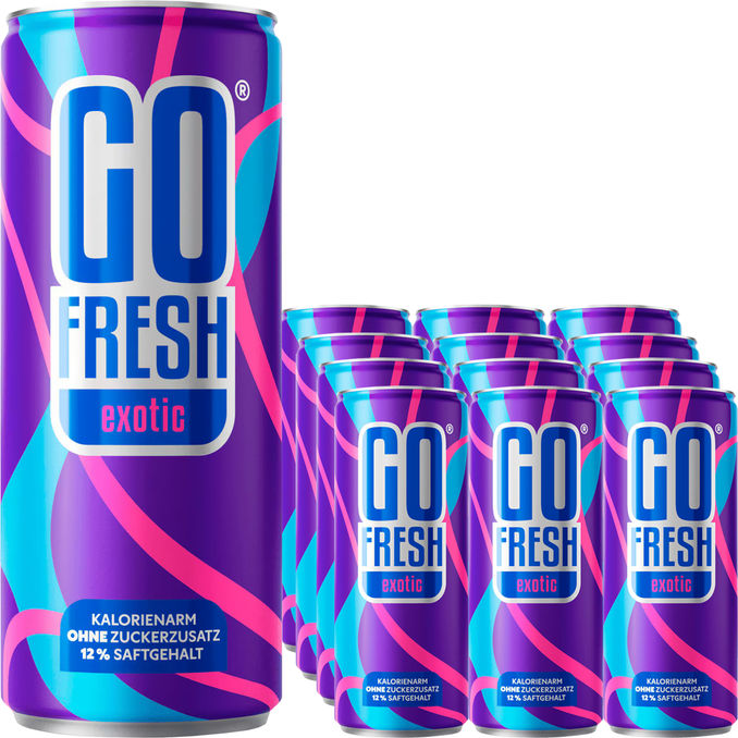 GO FRESH Exotic-Drink, 12er Pack (EINWEG) zzgl. Pfand