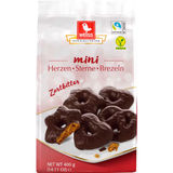 Weiss Mini-Zartbitter Herzen, Sterne, Brezeln
