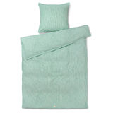 JUNA Påslakanset Grön/Vit 150x210 cm