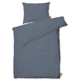 JUNA Påslakanset Cube Blå 150x210 cm