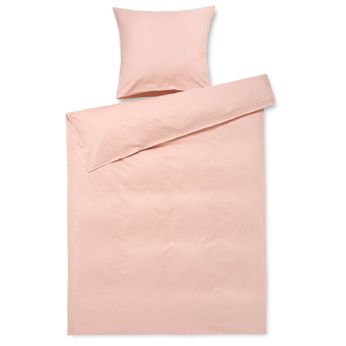JUNA Påslakanset Dimrosa 150x210 cm