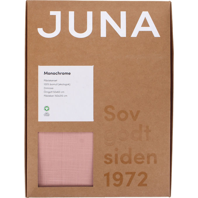 JUNA Sengesæt Monochrome Lyserød 150x210 cm