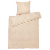 JUNA Påslakanset Ockra/Vit 150x210 cm