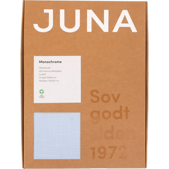 JUNA Sengesæt Monochrome Blå 150x210 cm