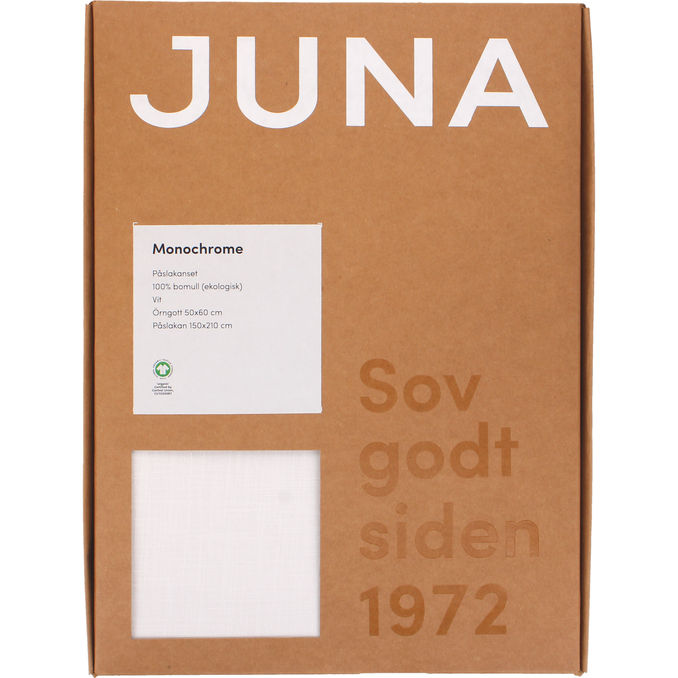JUNA Påslakanset Vit 150x210 cm