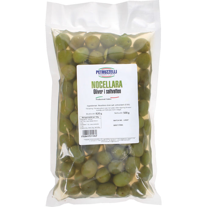 Petruzzelli Nocellara Oliver Saltvatten