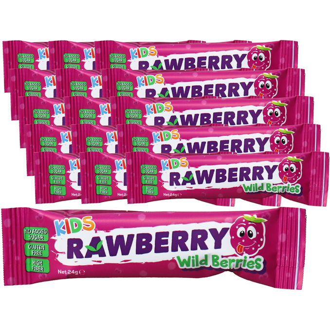 KIDS RAWBERRY Fruchtriegel Wilde Beeren, 15er Pack