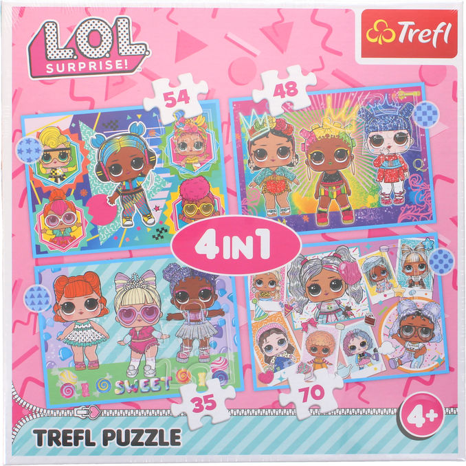 Trefl Pusselset 4-i-1 LOL Surprise