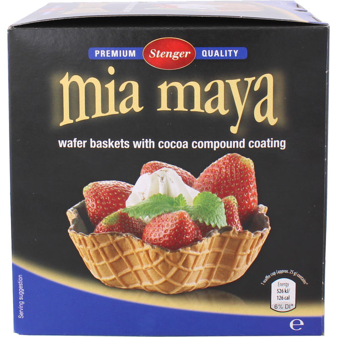 Stenger Isvaffelskåle m. Kakaoovertræk