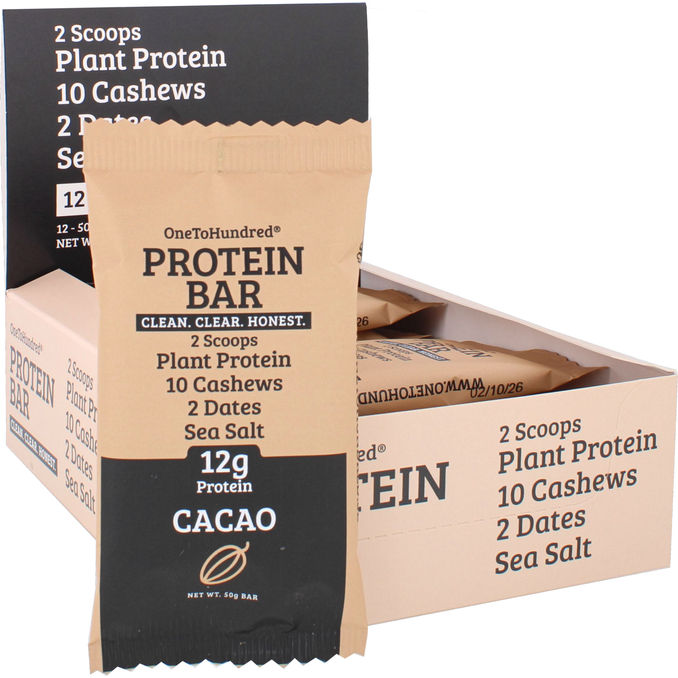 Oneto100 Plant Proteinbar Cacao 12-pak