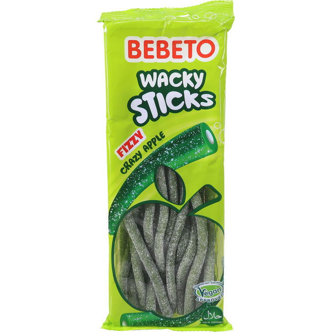 Bebeto Godis Wacky Sticks Fizzy Äpple