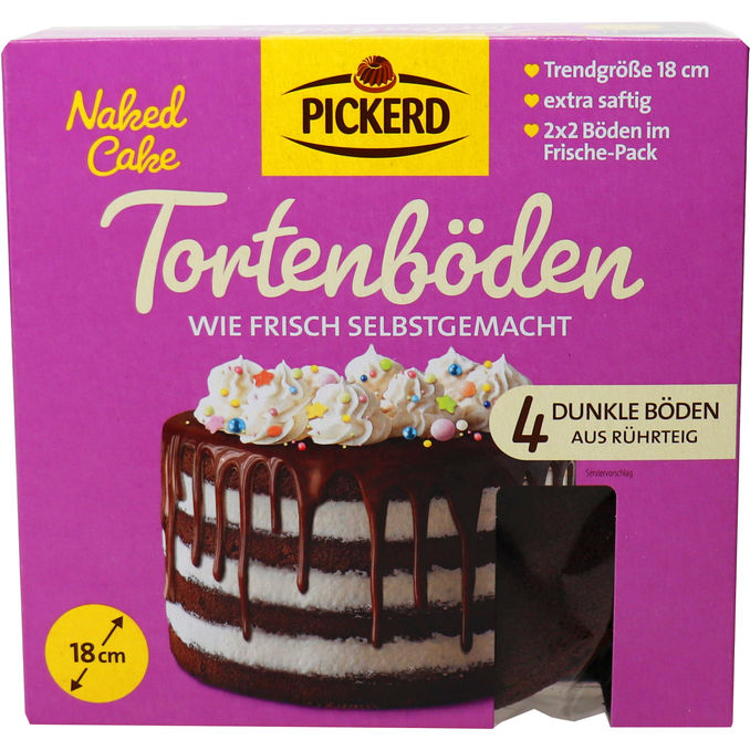 Pickerd 4 Tortenböden Dunkel