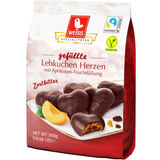 Weiss Gefüllte Lebkuchen Herzen Zartbitter