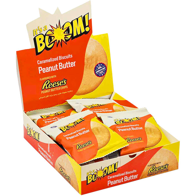 Its'a Boom Karamell Kekse mit Erdnussbutter, 12er Pack