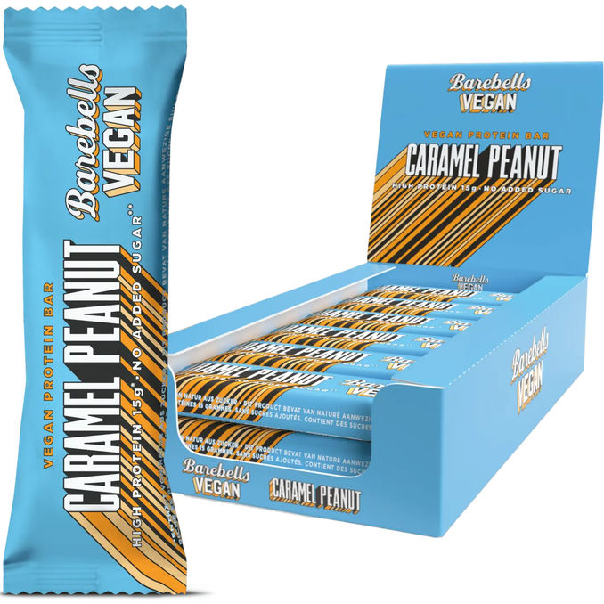 Barebells Vegan Proteinriegel Caramel Peanut, 12er Pack