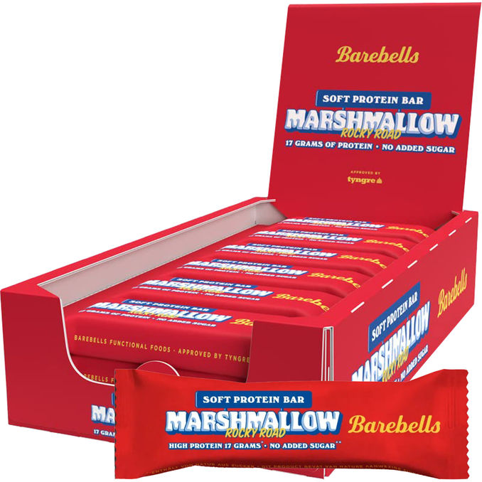 Barebells Proteinriegel Soft Marshmallow Rocky Road, 12er Pack