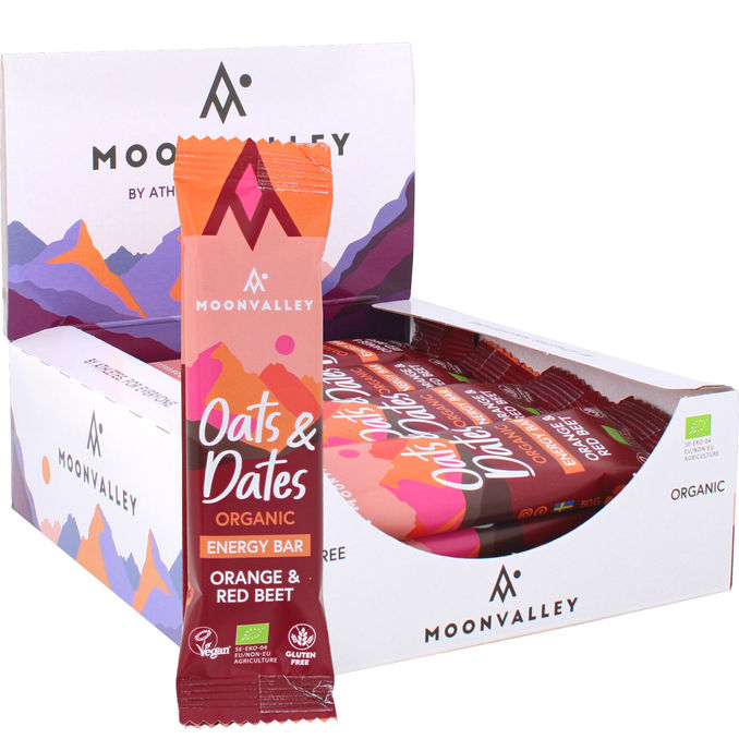 Moonvalley Organic Energybar Orange and Red Beet 12-pak