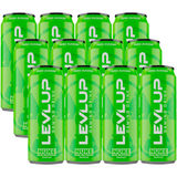 Mindestens haltbar bis: 21.05.2026 LevelUp Energy Drink Zero Sugar Limette & Blaue Himbeere, 12er Pack (EINWEG) zzgl. Pfand