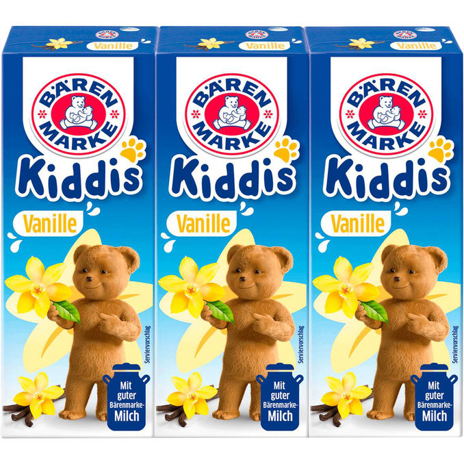Bärenmarke Kiddis Vanille, 3er Pack