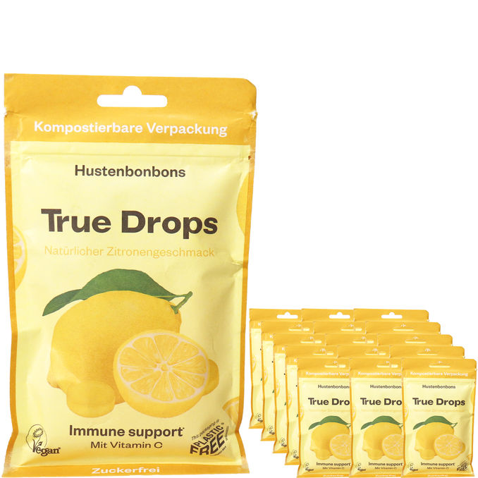 True Gum Zitronenbonbons, 15er Pack