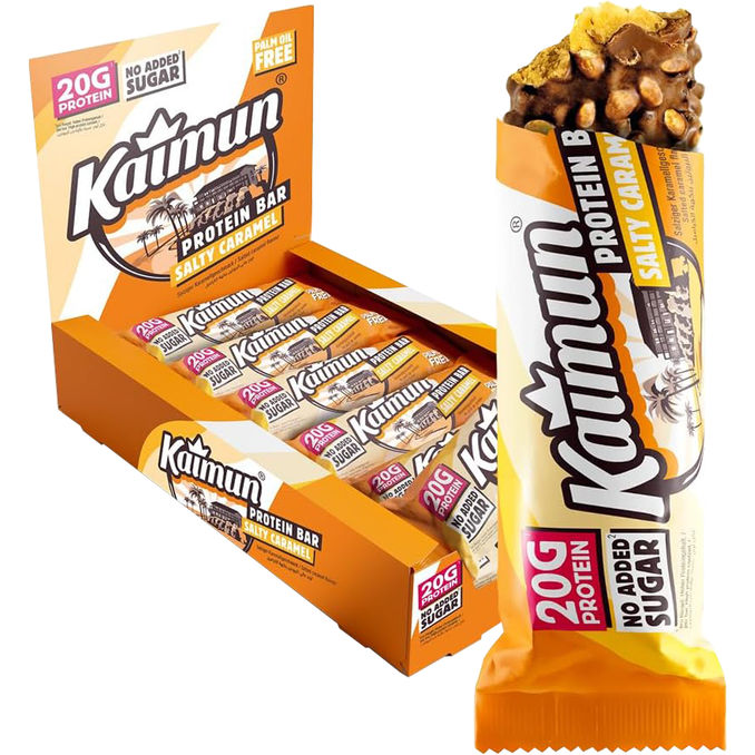 Kaimun Proteinriegel Salty Caramel, 12er Pack
