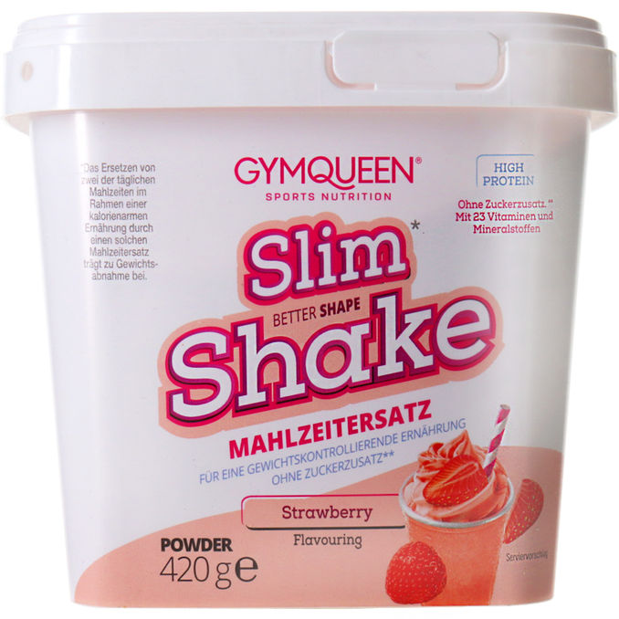 GYMQUEEN Slim Shake Strawberry, Maxipack