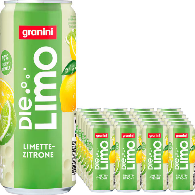 granini Die Limo Limette-Zitrone, 24er Pack (EINWEG) zzgl. Pfand