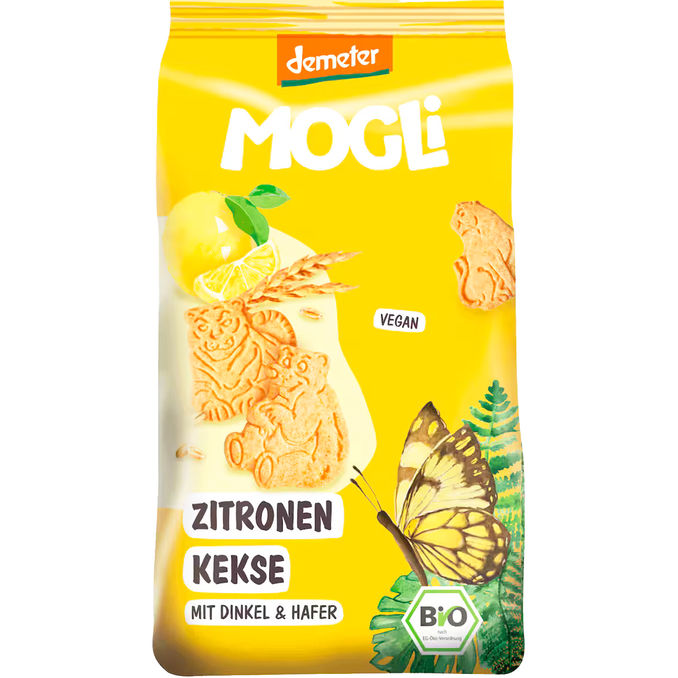 MOGLi BIO Zitronen Kekse mit Dinkel und Hafer