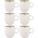 Studio Round North Mugg Vit & Shiny Moss 6-pack