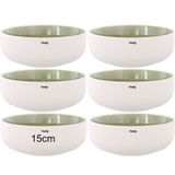 Studio Round North Kulho Valkoinen & Vaaleanvihreä 6-pack 15cm