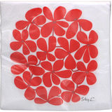 Opto Design Servetter Röda Blommor 20-pack