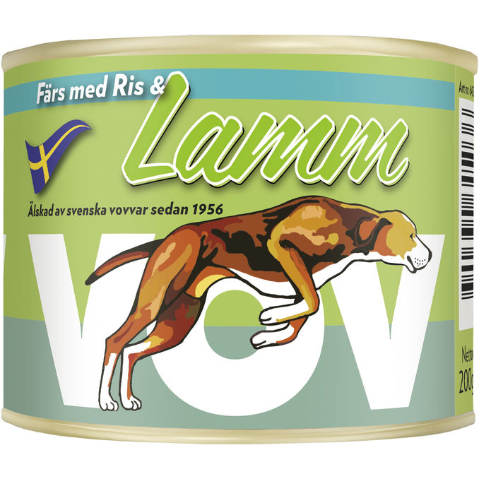 Vov Hundfoder Ris & Lamm