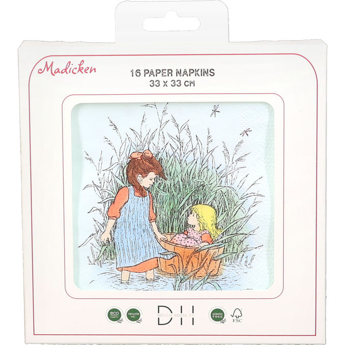 DesignHouse 95 Grynet Servietter 33x33cm 16-pak