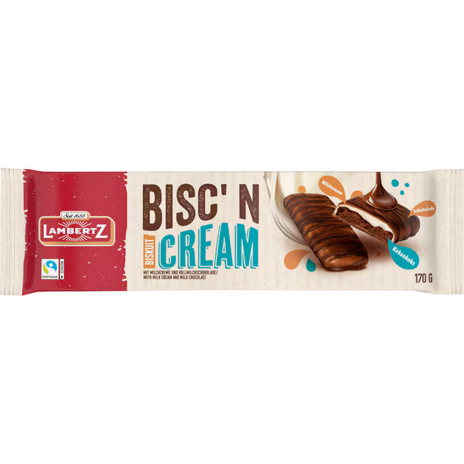 Lambertz Bisc' n Cream Kakaokekse