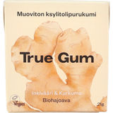 True Gum Purukumi Muoviton Kurkuma & Inkivääri