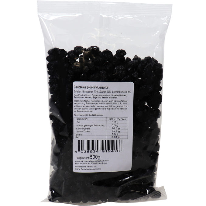 Eichhörnchen Blaubeeren getrocknet