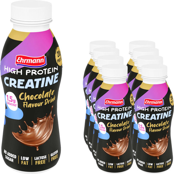 Ehrmann High Protein Creatine Hvid Chokodrik 8-pak