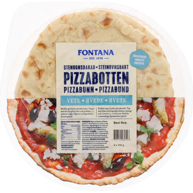 Fontana Pizzabunde 4x155 g