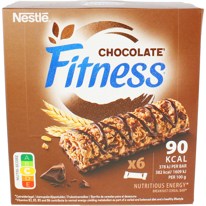 Nestlé Fitness barer Energy Chocolate 6-pak
