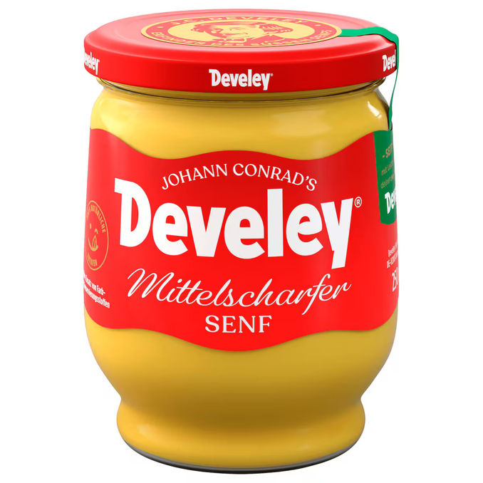 Develey Mittelscharfer Senf im Glas
