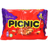 Bedst før: 19.11.2026 Cadbury Picnic Barer 4-pak