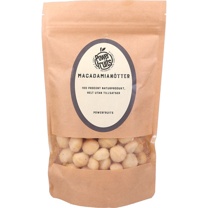 Powerfruits Macadamianødder Ristede & Saltede