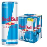 Red Bull Sugarfree, 4er Pack (EINWEG) zzgl. Pfand