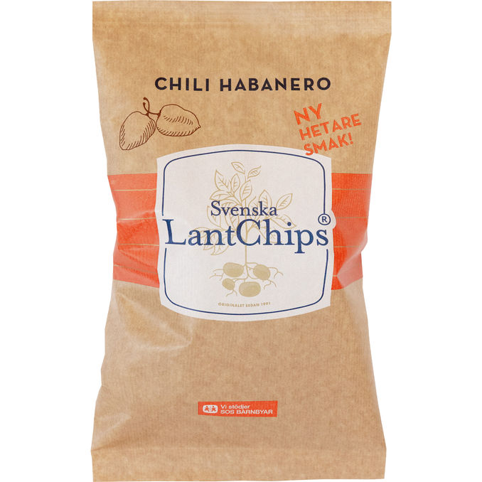 Svenska LantChips Chips Chili Habanero Mini