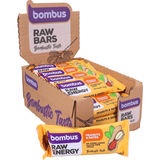 Bäst före: 2027-07-27 Bombus Raw Energy Energibar Jordnötter & Dadlar 20-pack