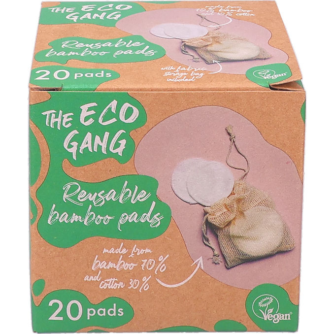The Eco Gang Kestovanulaput Bambu 20 pack