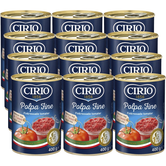 Cirio Finkrossade Tomater 12-pack